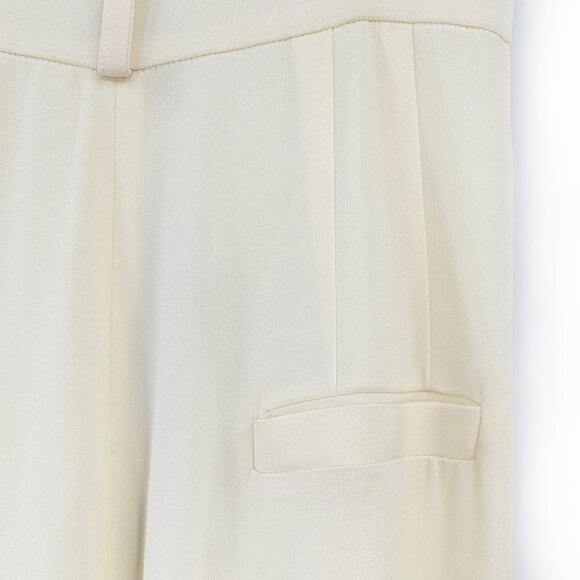 NWT Mother Of Pearl SS20 Ivory Cream "Iona" Wide Leg Belted Pants sz N/A - Picture 4 of 10